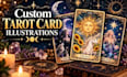 design custom tarot card illustrations