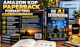 format your paperback book and design a print ready cover for amazon KDP