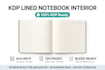 design KDP lined notebook journal interior for amazon
