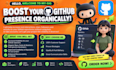promote your github project and bitbucket gitlab, open source software