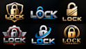 design a professional, security, padlock, protection, safety, privacy lock logo