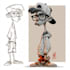 draw a cartoon characters in a funny sketch