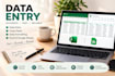 do data entry and copy paste tasks