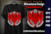 create custom rhinestone t shirt design and hotfix template