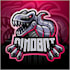 design awesome marvelous dino logo