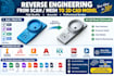 do reverse engineering from 3d scan to cad solid model, stp