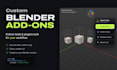 create a custom blender plugin, addon or python script