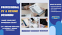 create professional CV design, resume design, expert CV maker
