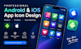 design professional andriod an IOS app icons