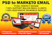 convert PSD to responsive marketo email template