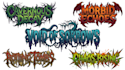 do cavernous death, doom death and old school metal logo