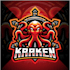design awesome beautiful kraken logo
