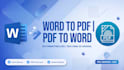 convert PDF to word, word to PDF, excel formatting in 2 hours