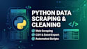 do python data scraping, web scraping and clean your csv