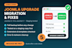 fix joomla errors, migrate or upgrade joomla website and customize templates