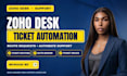 set up zoho desk with ticket automation