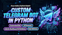 develop a custom telegram bot in python with ai and database