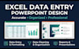excel data entry and powerpoint presentation design