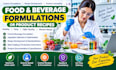develop food and beverage formulations or product recipes