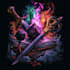 design mythical beasts, monsters, fantasy logo illustrations
