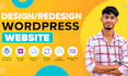 build professional responsive word press website using elementor