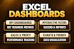 create interactive excel dashboards and KPI reports