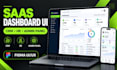 design saas dashboards, CRM, HR and admin panel UI in figma