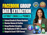 extract emails social media from website urls