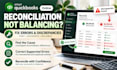 fix quickbooks online reconciliation errors and discrepancies