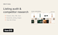audit your amazon or etsy listing and research your competitors