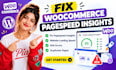 fix woocommerce pagespeed insights, loading speed, 404 errors, duplicate pages