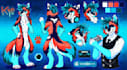 furry ref sheet anthro nsfw furry reference sheet  fursona ref sheet