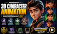 animate your 3d character for games and cinematics