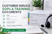 create customer service sops faqs and training documents