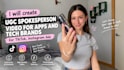 create ugc spokeperson for apps and tech product video for brands