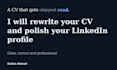 rewrite your CV and polish your linkedin profile