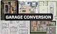 create garage conversion permit plans with structural and mep drawings
