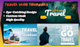 eyecatching travel vlog youtube thumbnails