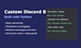 build a custom discord bot for your server using python