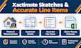 create xactimate sketches and add accurate line items