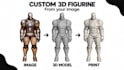 create a custom 3d printed figurine from your photo