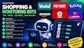 build amazon bot, vinted bot, lazada bot, walmart bot, popmart bot, target bot