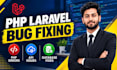 fix laravel 500 errors, API bugs, authentication and deployment issues