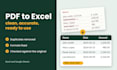 convert PDF to excel and clean your spreadsheet data