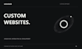 build an elegant custom website with animations and interactive 3d