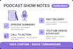 write engaging podcast show notes and youtube descriptions