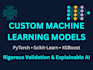 build custom machine learning and deep learning models in python