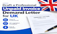 draft a professional unpaid invoice demand letter for UK