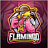 design superb modern flamingo logo