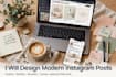 design modern instagram post,facebook post ,social post